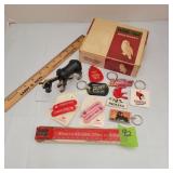 Advertisement Key Chains, Rulers,