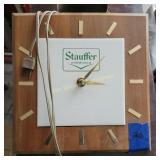 Stauffer Chemicals Advertisement Clock