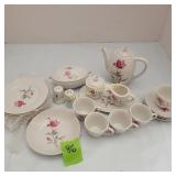 Vintage Pink Rose Japan Tea Set