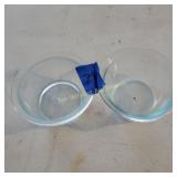 Small Clear Glass Pyrex Bowls
