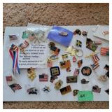 Flag Pin Back  Pins