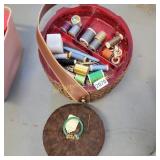 Vintage Sewing Basket,  Sewing Notions