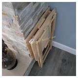 2 Wood TV Trays