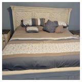 Ashley Farm Style Queen/ King Bed & Bedding