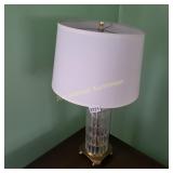 Vintage Cut Crystal Dresden Table Lamp