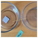 Clear Pyrex and Anchor  Bowls