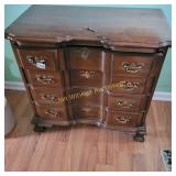 Century Chippendale Block Front Chest with Key