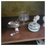 Vintage Silver Plate Sugar Scuttle and Scoop,