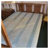 Mid Century Modern White Headboard Bed