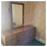 Lane Dresser and Mirror  63x19x30