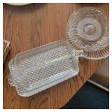 Vintage Snack Trays and Dishes