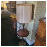 Vintage Floor Lamp with Built in Table