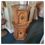 2 Hexagon Side Tables 20' tall