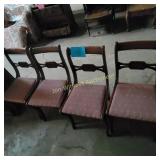 4 Vtg Duncan Phyfe Style Dining Chairs