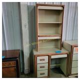 Knee Hole Desk with Book  Case