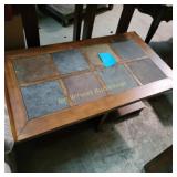 Slat Top End Tables and Coffee Table