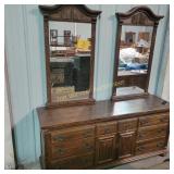 Dresser With Double Mirror