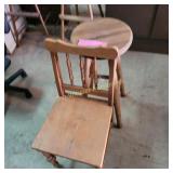 Wd Chair and Stool