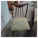 Vtg MCM Table and 4  Chair Drop Leaf Style