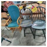 MCM 2 Chairs, Glider Rocker