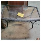 Coffee Glass Patio Table 40x23x18