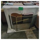 Marble Like Fire Place Mantel Surrounding, Top