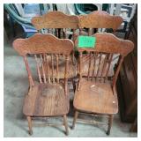 Vtg Wood Dining Chairs