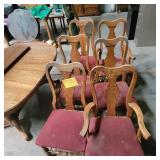 Oval Dining Table/ 6 Chairs 60x41x30