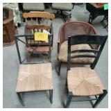 4 Chairs and Magazine Rack