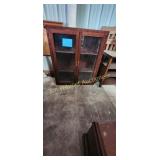 Vtg Glass Front Cabinet