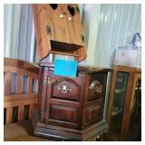 Octagon End Table, Heart Wall Shelf