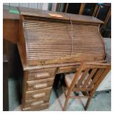 Knee Hole Roll Top Desk