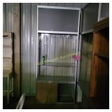 2 Metal Glass Shelf Unit