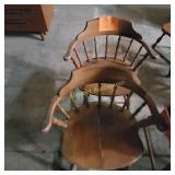 Wood Barrel 1/2 Chairs (1 seat is split)