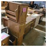 Three End Tables with Magazine Racks