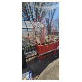 Raised Garden Box with Live Blue Berry Bushes