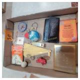 Compass, Small Book, Bottle Opener, Fan