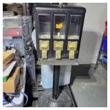 3 Section Candy Machine with key, Metal Base