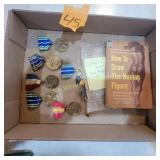 Reward Medallions, Book is signed by author, Vtg