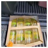 8 Vtg Anchor Hocking Heart Tumblers