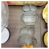 Glass Owl Bookends