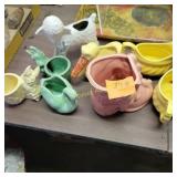 Small Planters, Creamer/Sugar, Enamelware