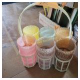 MCM Vintage Color Craft Spaghetti String Tumblers