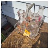 Milk Bottles and Carrier