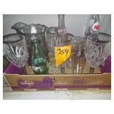 Stem Glasses, Glass Pitcher, Pop Bottles