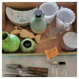Creamer/Sugar, Coaster, Pottery, Flatware