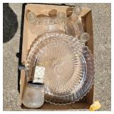 Vtg Platter, Candle Holders