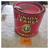 Union Leader Tobacco Tin