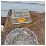 Vtg Butter Dish, Glassware