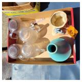 McCoy Vase, Glass Mugs